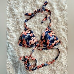 PINK Victoria's Secret Tropical Floral Bikini Top
